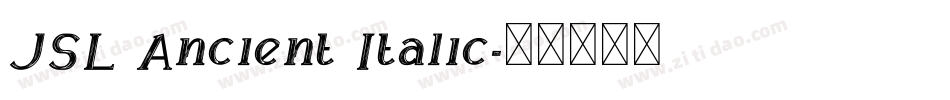 JSL Ancient Italic字体转换